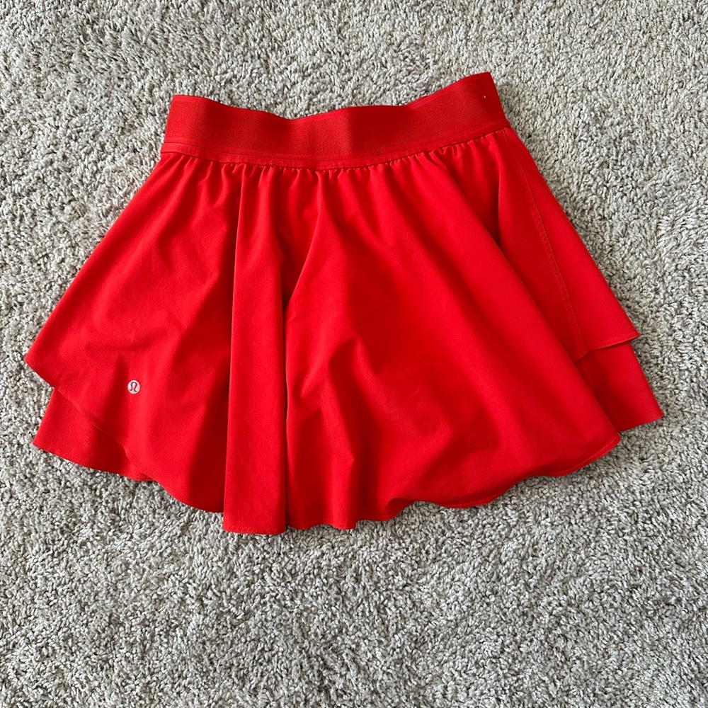 Lululemon skirts with shorts under